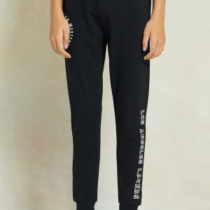 black lakers active pants for senior boys